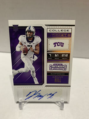 Kenny Hill 2018 Contenders Draft Picks College Ticket Rookie Auto RC