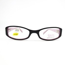 Chelsea Morgan CMM811 BK/PK Kids Eyeglasses Frames Black Pink Spotted 48-17-130