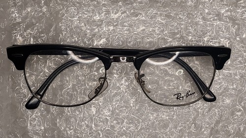 Ray-Ban RB5154 Clubmaster Eyeglass Frames Black Gold 51-21 Unisex Vintage Style- - Picture 8 of 16