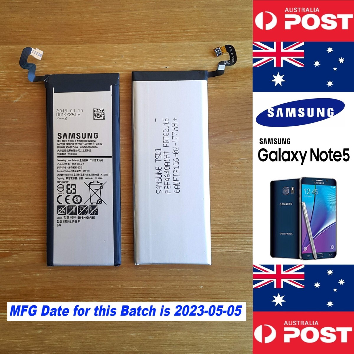 SAMSUNG GALAXY NOTE GENUINE Battery EB-BN920ABE 3000mAh Quality