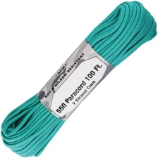 Atwood Rope MFG Parachute Cord Teal Green Nylon Construction Rated For 550 LBS