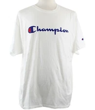Champion Men's Graphic Jersey Tee Short Sleeve Logo, Script Logo Cotton T-Shirt