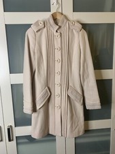 Ladies Pepe Jeans Wool Mix Coat Size Medium M Slim Fit
