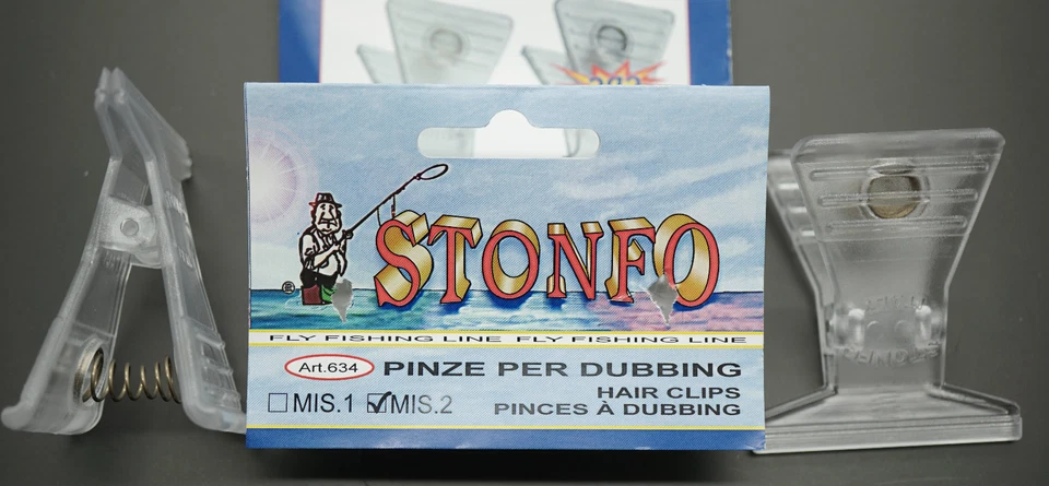 Stonfo Dubbing-Hair Clip Art. 634 DOPPELPACK 49mm Materialklemmen HAIR CLIPS - Bild 2 von 4