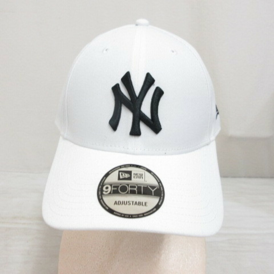 NEW ERA 9FORTY MLB YORK YANKEES BASEBALL CAP HEAT WHITE JUSTABLE