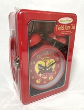 NOS Curious George Red Twinbell Alarm Clock "Love" NEW  SEALED