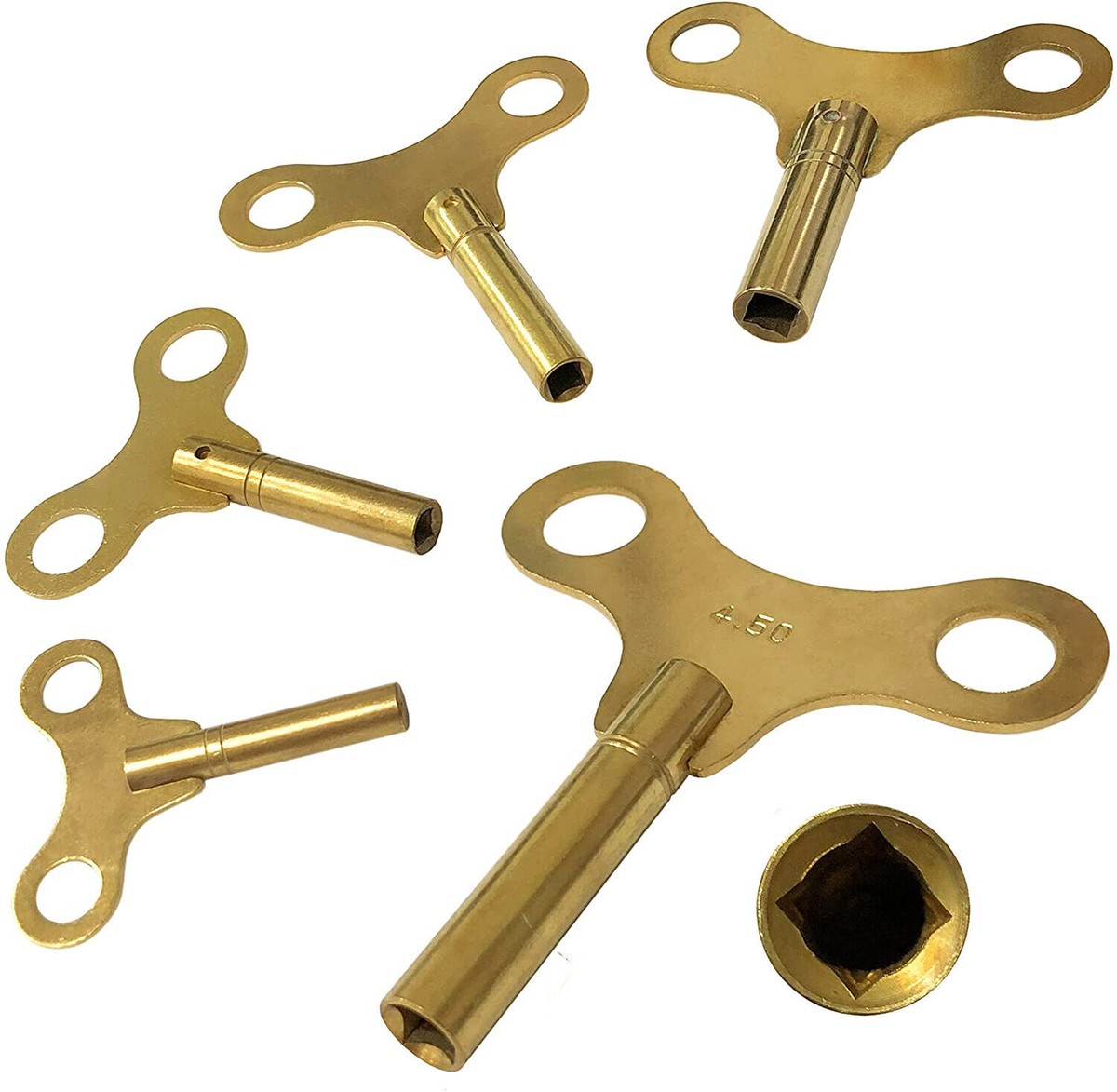 Hawk TJ9652 Set Universale Di Chiavi Per Orologi In Ottone – 10 Misure (Pari E Dispari) Da 2,75mm A 5mm