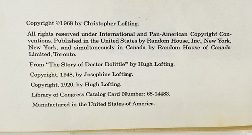 Hugh Lofting’s Doctor Dolittle and the Pirates Hardcover by Al Perkins Vintage - Picture 7 of 8