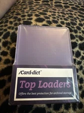 25ct Card-Dict 3" X 4" Thick Top Loaders for Cards up to 55pt Toploaders Pack