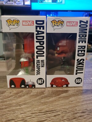 Figurine Funko Pop! Marvel Zombies – Deadpool & Red Skull (Collector Corps)
