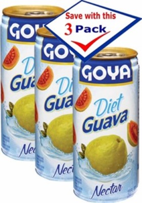 Goya Guaya Nectar - Diet - Guayaba Dieta, 9.6 Oz Pack of 3