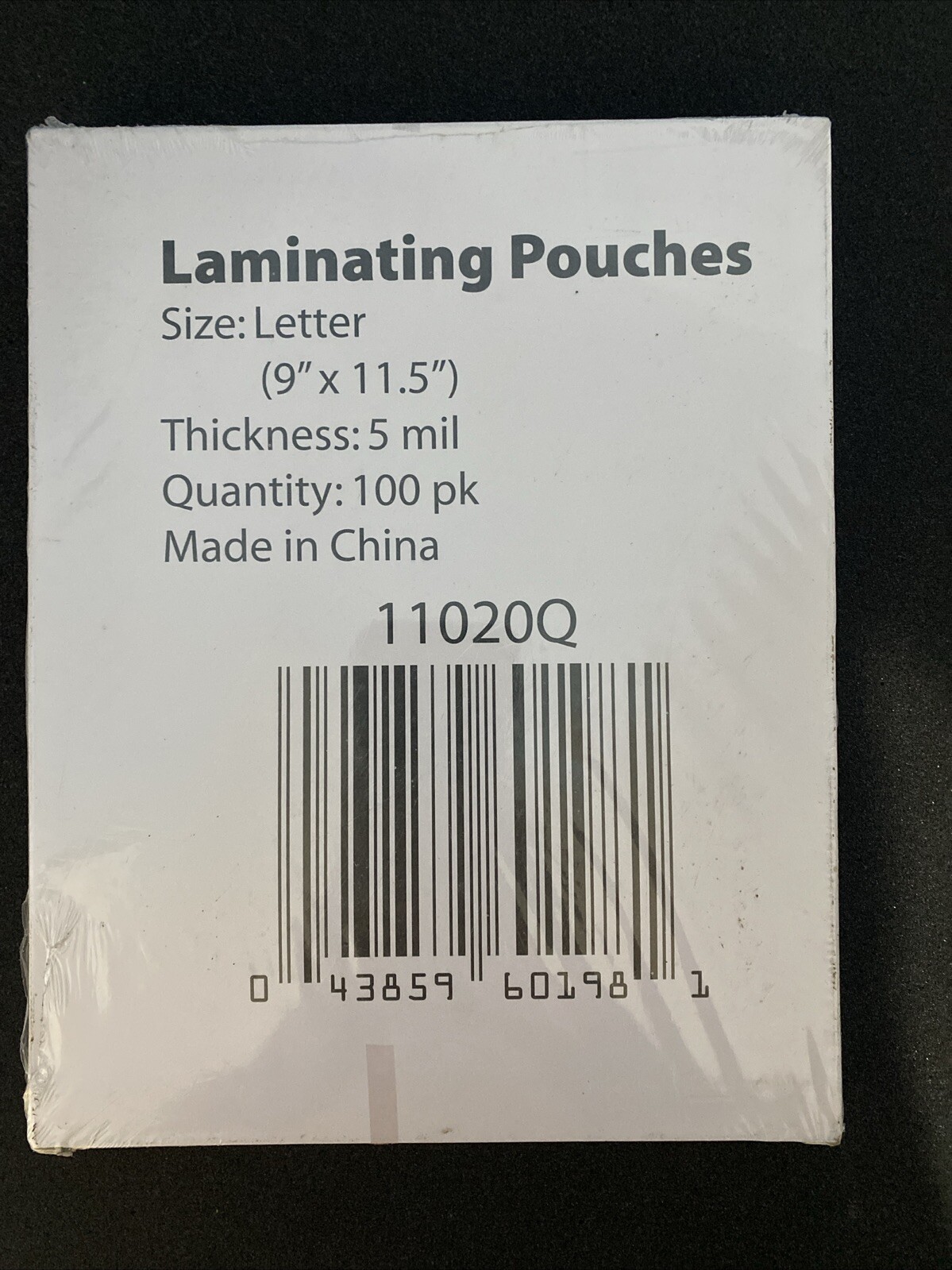 100 5 Mil Thermal Laminator Laminating Pouches Letter Size Clear 9