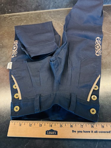 Child’s GILMAR Uniform Dark Blue Side Button Pampeiro Pants - Picture 13 of 13