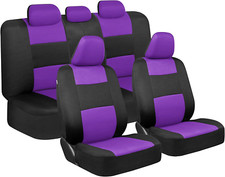Polypro Purple Car Seat Covers Full Set