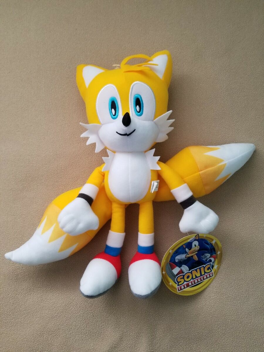 BRAND NEW! Large 12” Tails Sonic The Hedgehog Yellow Plush Stuffed