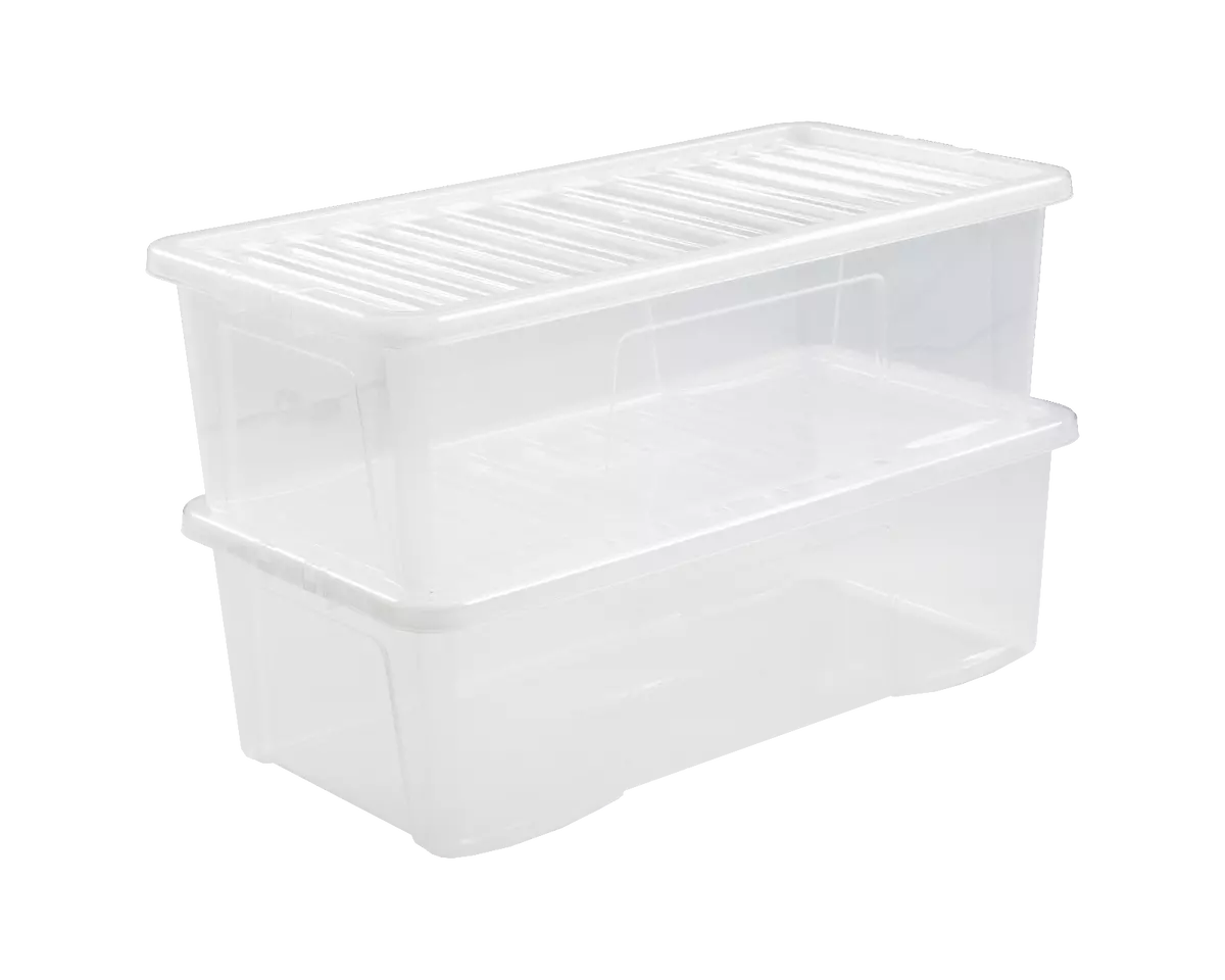 Long storage best sale box with lid