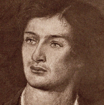 SEPIA 1903 ROSSETTI - Poet Swinburne Man Portrait Antique Engraving w Video