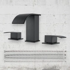 GAGALIFE JJL-3JT-PB Waterfall Bathroom Faucet | Matte Black