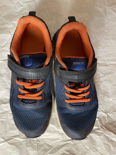 Saucony Boys S Windg AC SK261527 Blue Running Shoes Sneakers Sz 3XW *Worn A Week - Picture 2 of 6