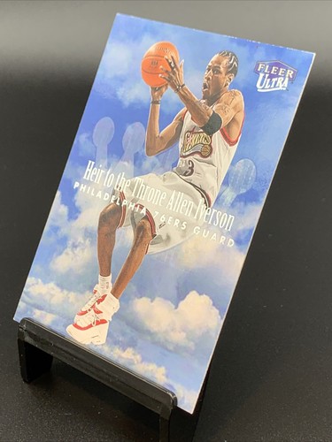 ALLEN IVERSON ~ 1999-2000 FLEER ULTRA #1HT “HEIR TO THE THRONE” RARE 90’s INSERT - Picture 6 of 12