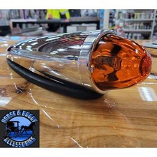 dark amber watermelon glass lens cab marker light plastic housing 92542