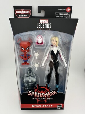Marvel Legends Into the Spiderverse 6  GWEN STACY & SPIDER-HAM Stilt Man BAF NEW