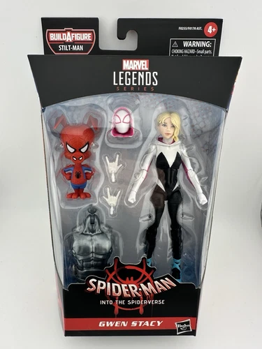 Marvel Legends Into the Spiderverse 6” GWEN STACY & SPIDER-HAM Stilt Man BAF NUEVO