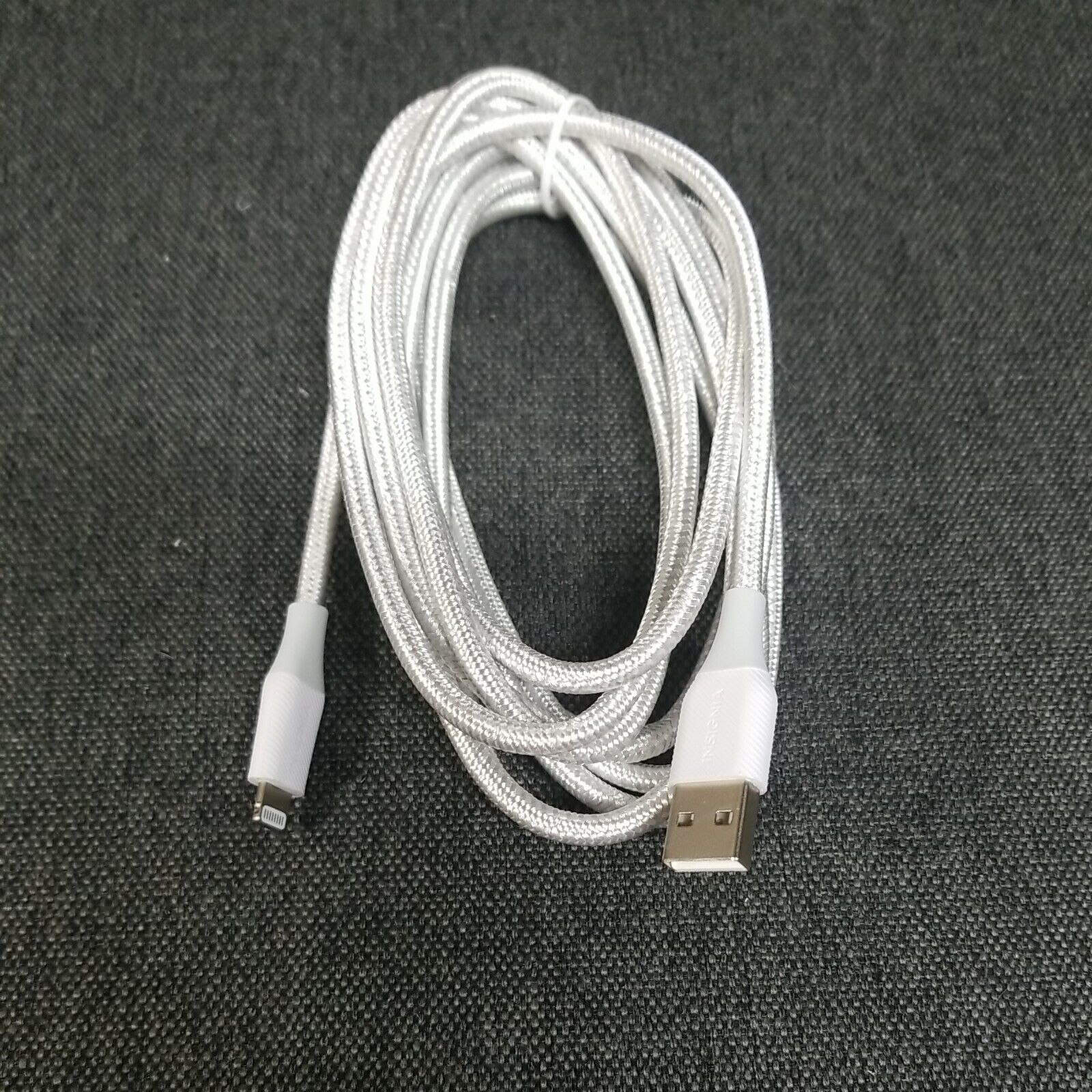 Insignia Apple MFi Certified 3m (10 ft.) Braided Lightning to USB-A Cable