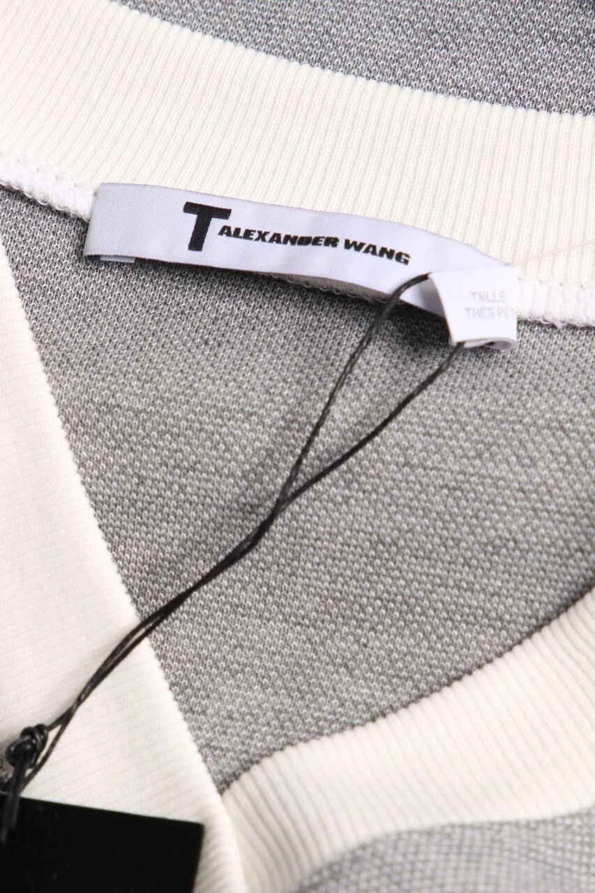 Abito T Alexander Wang XS grigio NUOVO