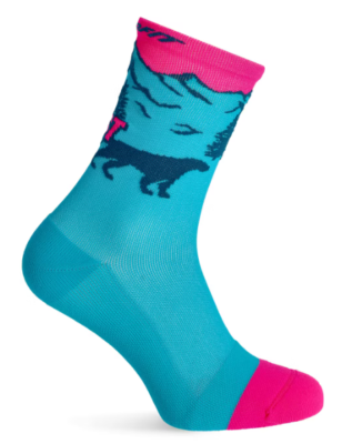 DYNAFIT stay fast graphic trail run socks breathable wicking