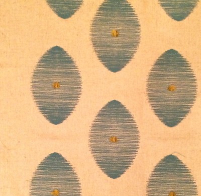 CLARKE & CLARKE Kindu aqua woven cotton viscose linen poly India new remnant