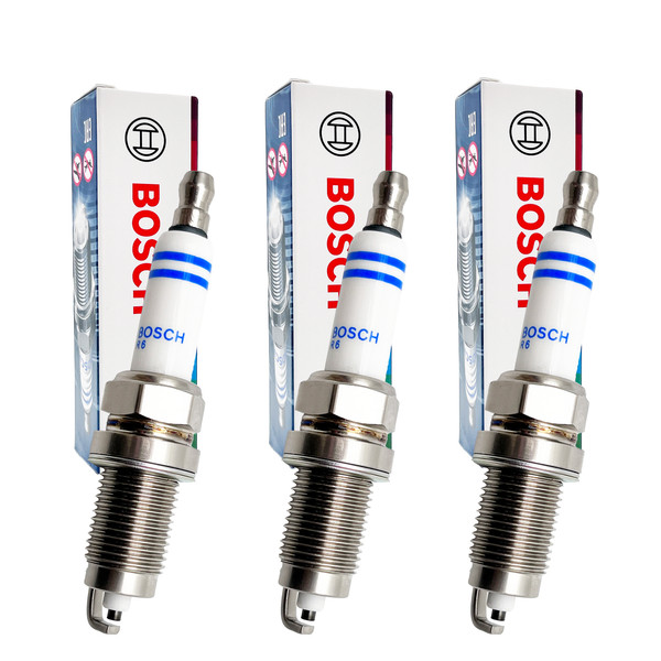3X Bosch FR7HC+ ZüNdkerze 0242236565 FüR Seat Ibiza Skoda VW Golf Caddy Opel-image