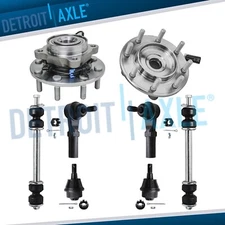 Front Wheel Bearing Hub Suspension Kit for 2007 - 2010 Silverado Sierra 3500 HD