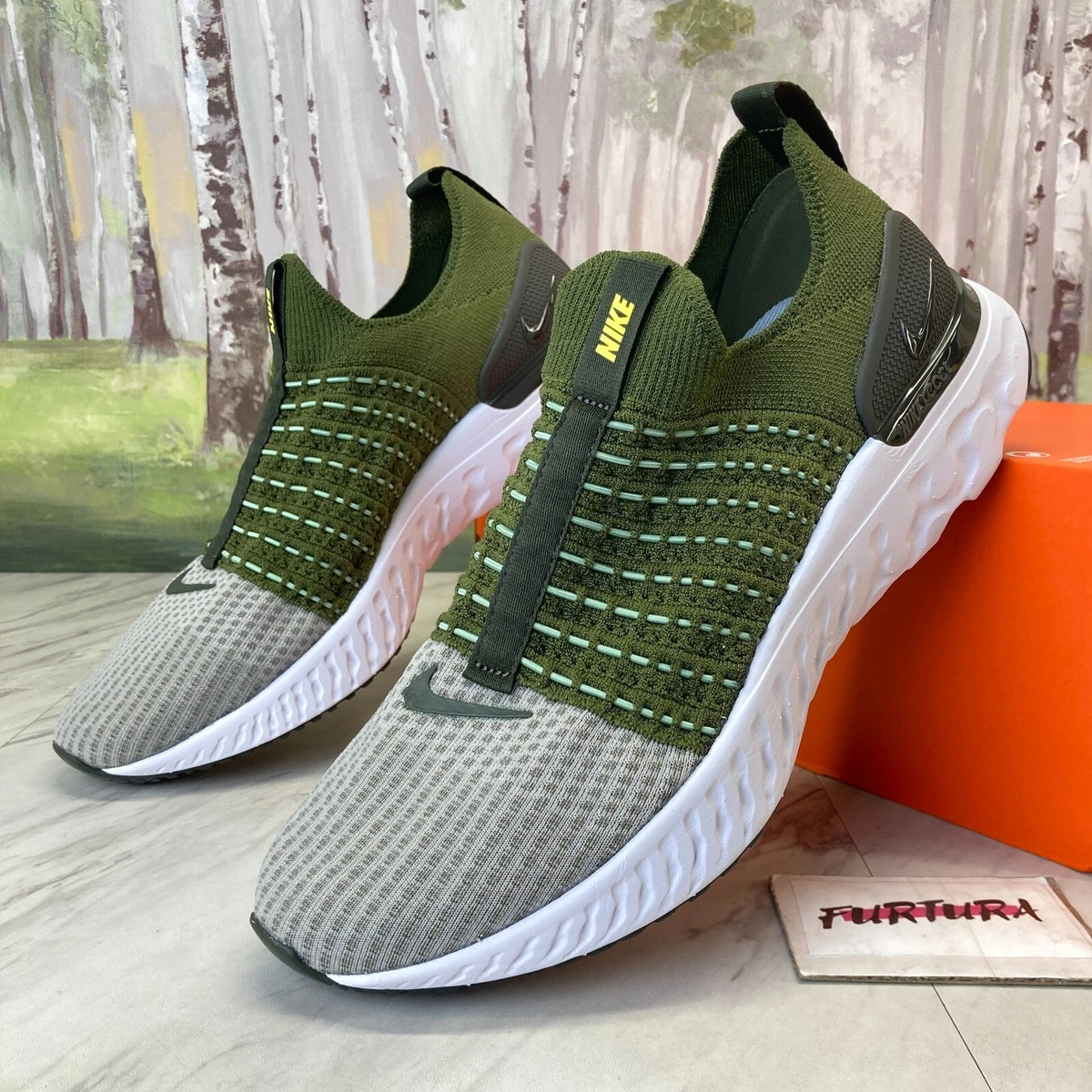 Nike react best sale verde