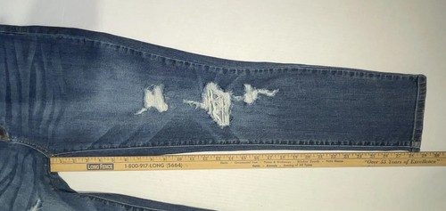Judy Blue Boyfriend Fit Jeans Sz 11/30 (Msr 32x28.5) Stretch Hi Rise Distressed - Picture 9 of 15