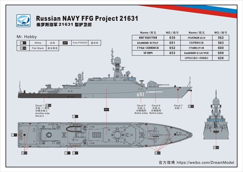Dream DE-70014 1/700 Russian Navy Project 21631 Buyan M Corvette - Picture 7 of 13