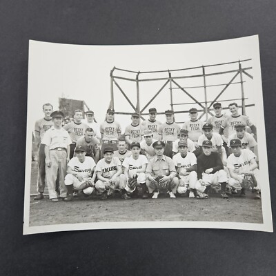 1950s US Air Force Baseball Team Photo Reconnaissance Tech Survey 8x10 Original