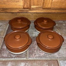 One Pint Casserole Pot With Lid Heavy-The Pot Shop 5.5 In Wide And 2 .5in Set -4