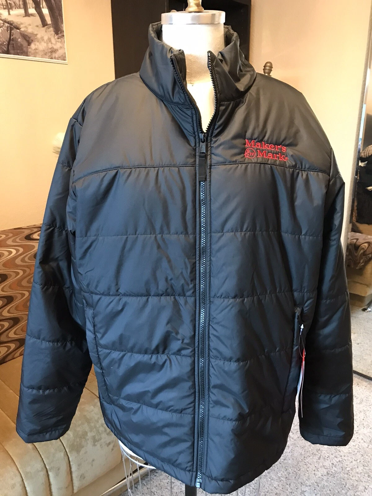 NWT The North Face Quilt Black TNF Everyday Jacket XL Mens, Two Zip Pockets