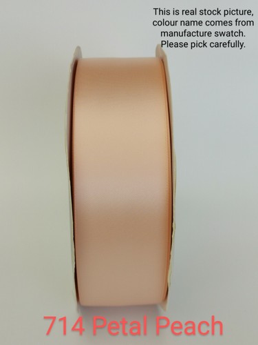 NEW Double Sided Satin Ribbon Premium High Quality 16mm 25mm 32mm 38mm 50mm - Picture 65 of 71