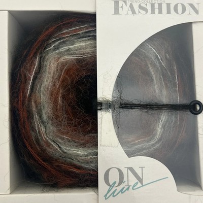 ONline Fashion Box No. 2 WINE CHARCOL Gradient #07 Mohair Blend Yarn & Pattern