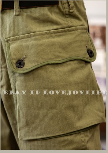 Red Tornado Vintage P44 HBT Military Trousers Men's Workwear Army Casual Pants - Picture 8 of 31