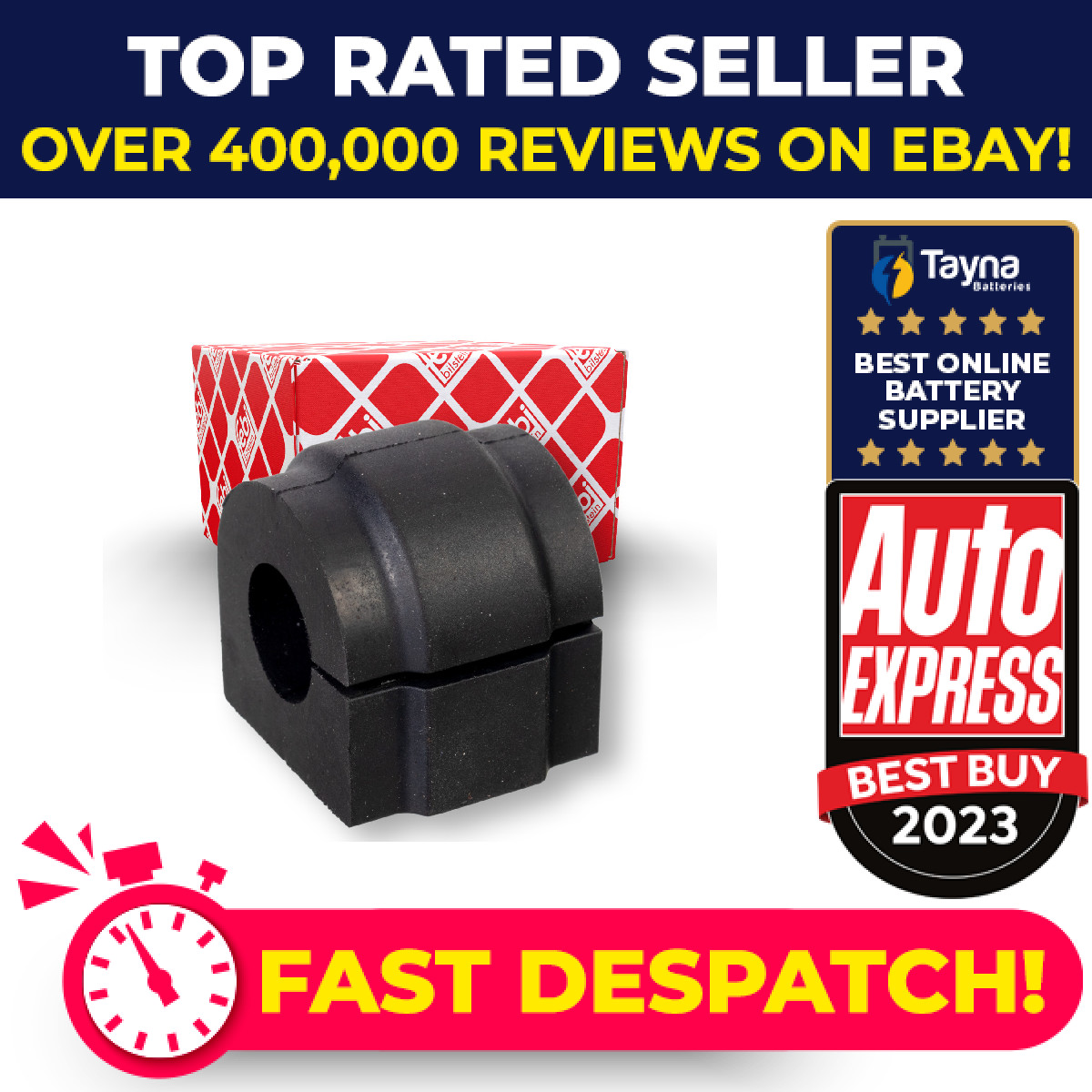 Anti Roll Bar Bush Rear Left or Right 176399 Febi Suspension 33506861465 Quality