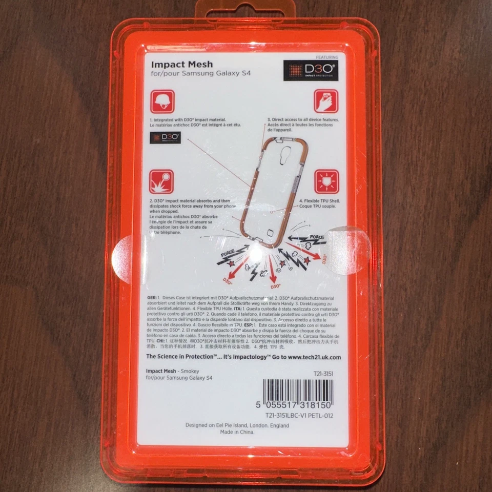 Tech21 Impactology Impact Mesh Cell Phone Case Smokey Brown Color Galaxy S4 - Image 2 of 2