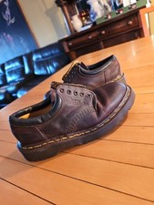 Vintage Original Dr. Martens boys shoes sz uk3 us 4 Brown Oxford Made In England