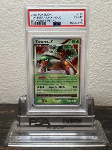 2007 Pokemon Diamond & Pearl #122 Torterra LV.X-Holo PSA 6 EX-MT