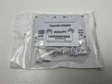 Philips Universal 3.5mm Plug MP3/CD Cassette Adapter New Sealed White