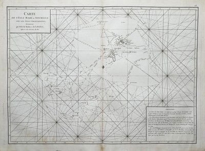 Seychelles Mahe island Indian Ocean Karte sea Mannevillette map 1781