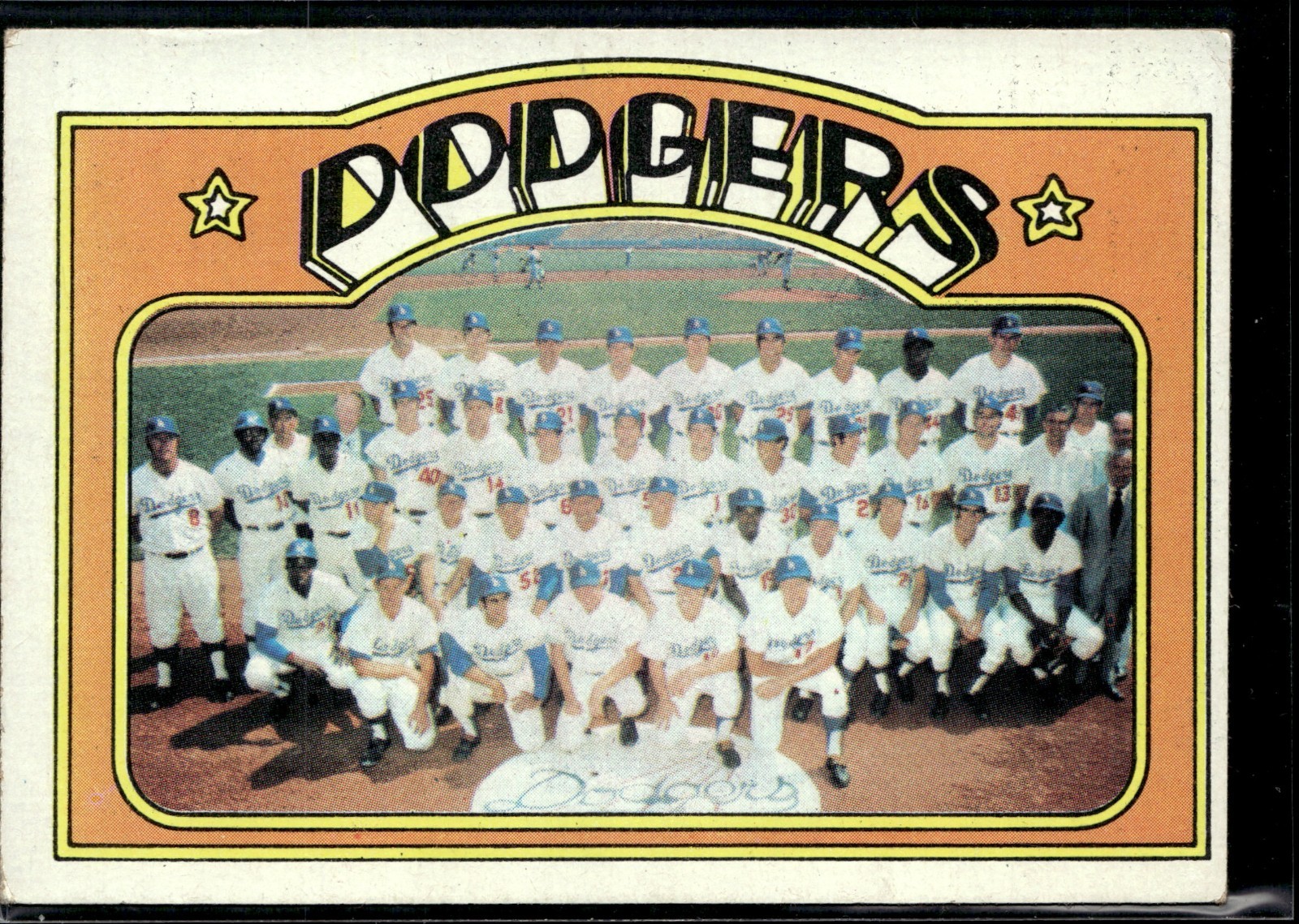 1972 Topps baseball #522 Los Angeles Dodgers Team card C1