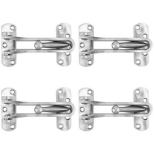 4 Pack Security Swing Bar Door Guard Latch Clasp Front Door Reinforcement